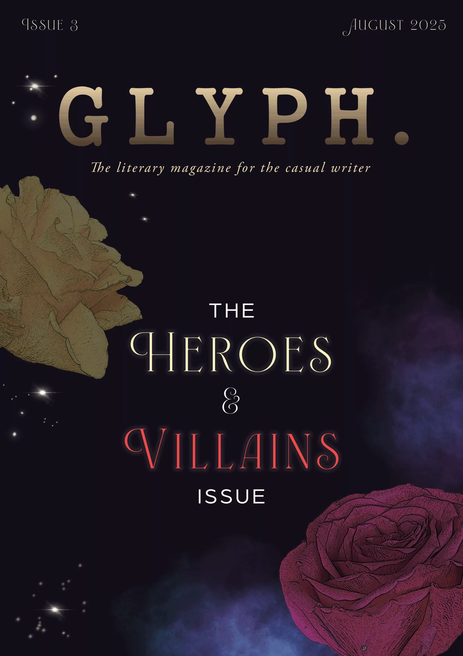 finalcover Heroes & Villains Issue 3 -- Glyph magazine